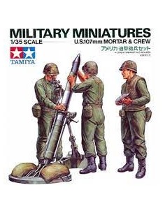 U.S.107mm Mortar and Crew