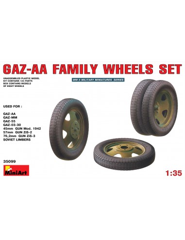 GAZ-AA FAMILY WHEELS SET 1/35
