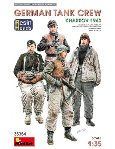 GERMAN TANK CREW. KHARKOV 1943. RESIN HEADS