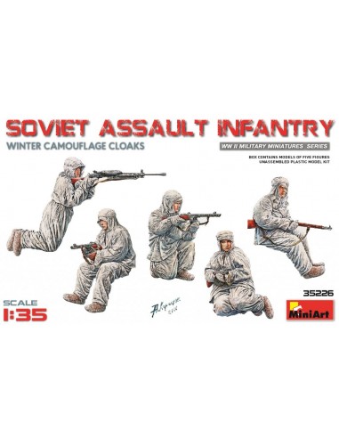 SOVIET ASSAULT INFANTRY (WINTER CAMOUFLAGE CLOAKS)