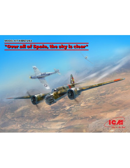 “Over all of Spain, the sky is clear” (SB 2M-100 "Katiushka" + two Me 109 E3 Pilot Ace)