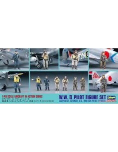 WWII Pilot Figure Set Japanese, German, US/British