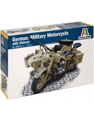 Motocicleta militar alemana con sidecar