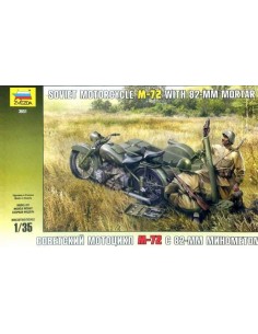 SÓVIET MOTORCYCLE WITH 82-MM MORTAR-72