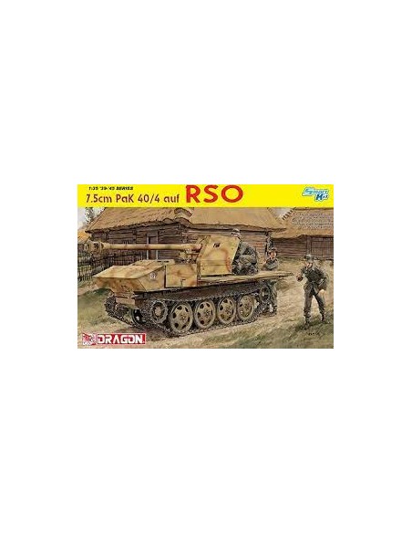 German IIWW anti-tank gun 7.5cm Pak 40/4 auf RSO