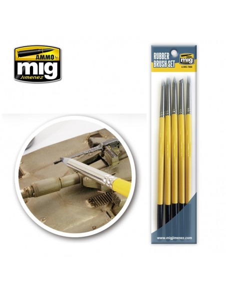 SET PINCELES PUNTA DE GOMA