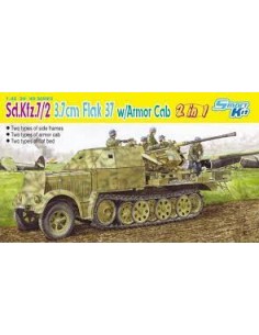 Sd.Kfz.7/2 3.7cm Flak 37 w/Armor Cab (2 in 1)