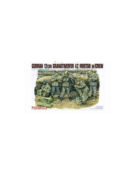 GERMÁN 12cm GRANATWERFER 42 MORTAR W/CREW.