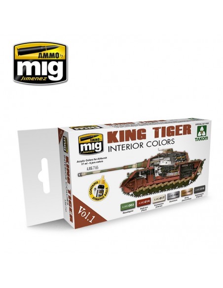 SET DE COLORES INTERIORES KING TIGER (EDICIÓN ESPECIAL TAKOM) VOL. 1