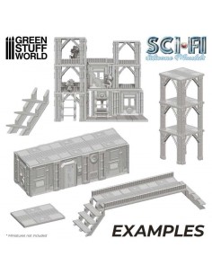 MOLDES DE SILICONA - MOLDE SCI-FI 2