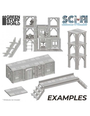 MOLDES DE SILICONA - MOLDE SCI-FI