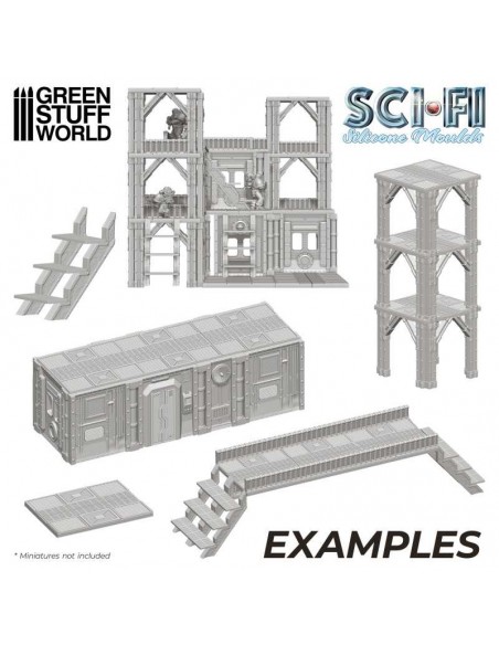 MOLDES DE SILICONA - MOLDE SCI-FI