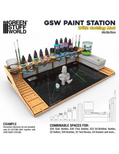 ESTACIÓN DE PINTURA CON TAPETE DE CORTE