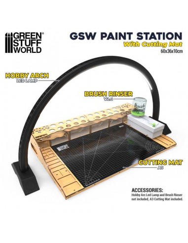 ESTACIÓN DE PINTURA CON TAPETE DE CORTE