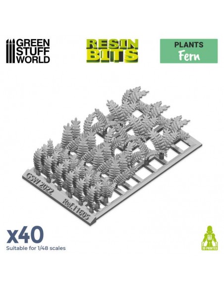 HOJAS DE HELECHOS 3D