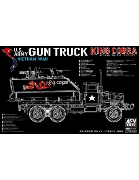 US Army Vietnam war Gun Truck "King COBRA" M113 + M54