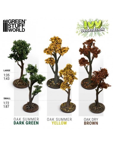 HIEDRA MODELISMO - ROBLE VERDE OSCURO - GRANDE