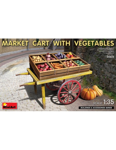 MARKET CART WITH VEGETABLES