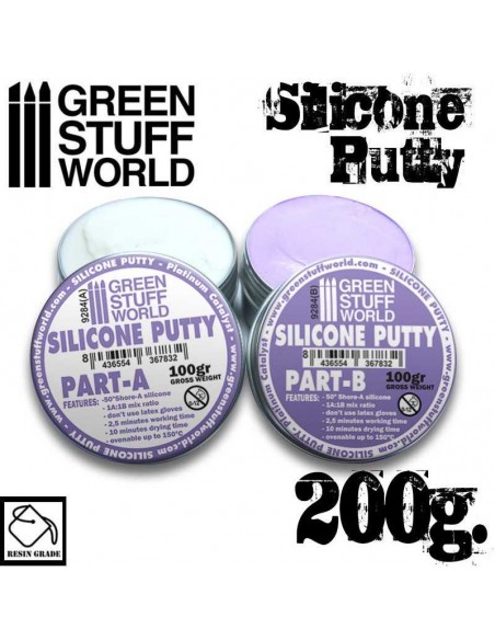 MASILLA DE SILICONA VIOLETA 200gr.