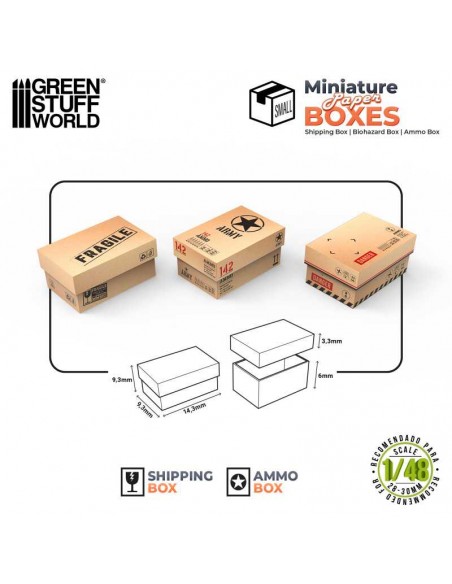 CAJAS EN MINIATURA IMPRESAS - PEQUEÑAS