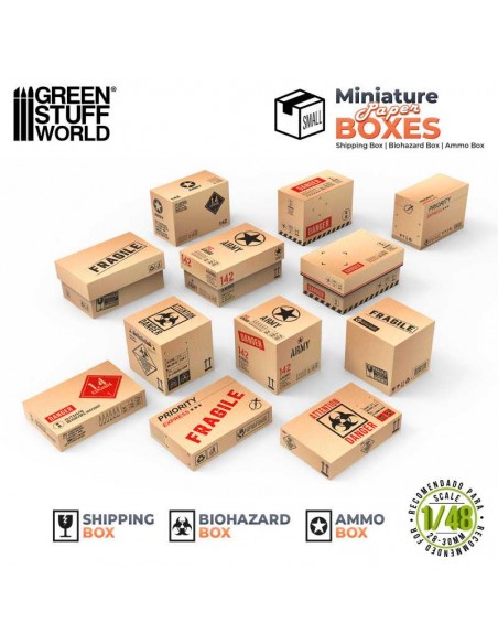 CAJAS EN MINIATURA IMPRESAS - PEQUEÑAS