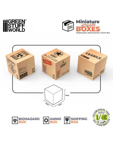 CAJAS EN MINIATURA IMPRESAS - PEQUEÑAS