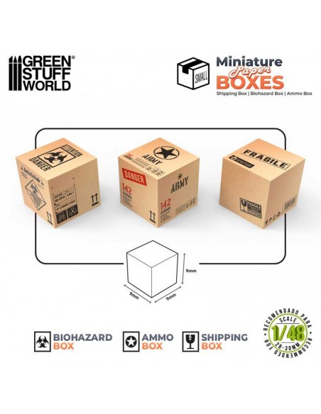 CAJAS EN MINIATURA IMPRESAS - PEQUEÑAS