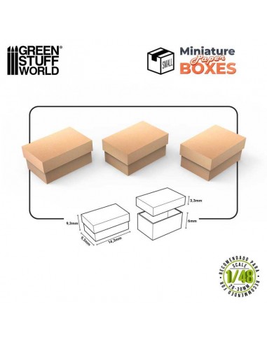 CAJAS EN MINIATURA NO IMPRESAS - PEQUEÑAS