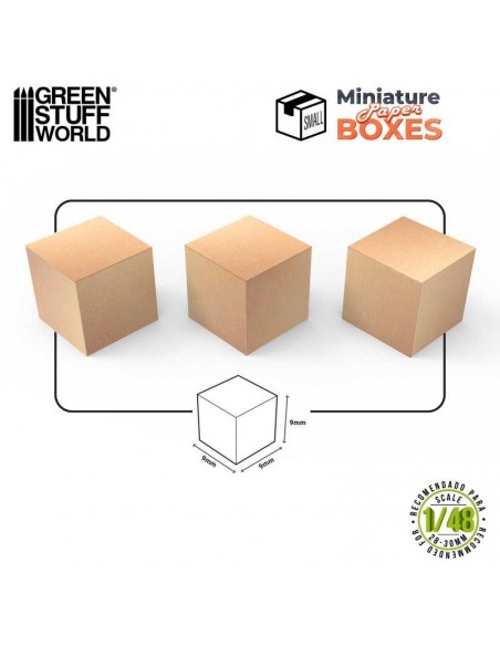 CAJAS EN MINIATURA NO IMPRESAS - PEQUEÑAS