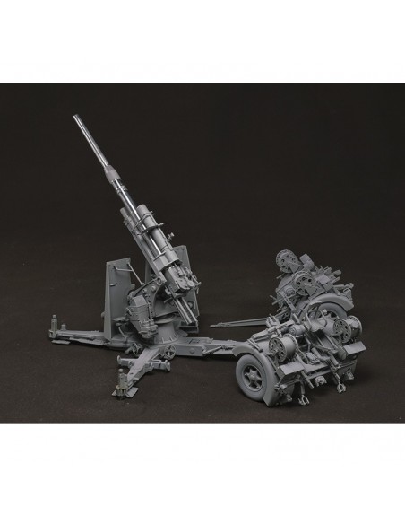 Flak37 Cañón Alemán de 88mm con 6 anti-aircraft artillery crew edicion caja de chapa members