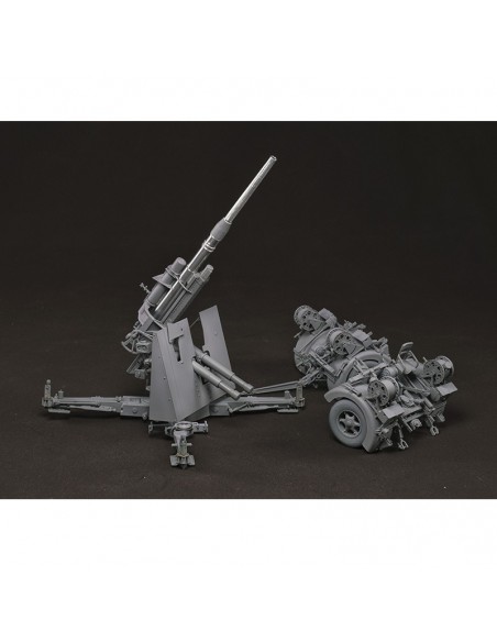 Flak37 Cañón Alemán de 88mm con 6 anti-aircraft artillery crew edicion caja de chapa members