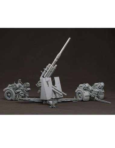 Flak37 Cañón Alemán de 88mm con 6 anti-aircraft...