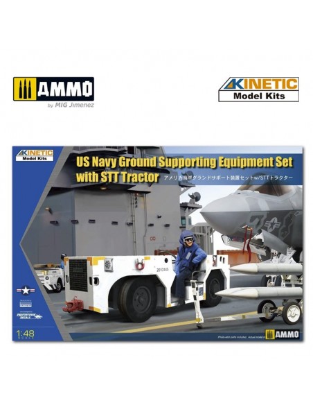 Set Equipo de Apoyo Terrestre de la Marina de los EE.UU. Con Tractor STT