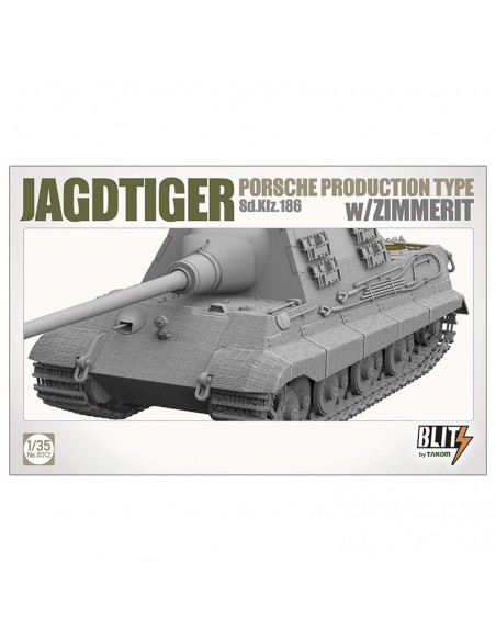 Jagdtiger Sd.Kfz.186 Tipo Producción Porsche con Zimmerit