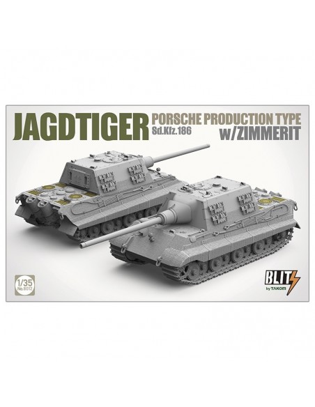 Jagdtiger Sd.Kfz.186 Tipo Producción Porsche con Zimmerit