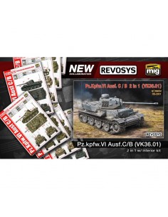 Pz.Kpfw.VI Ausf C/ B(VK36.01) con Interior Completo (2 en 1) 2