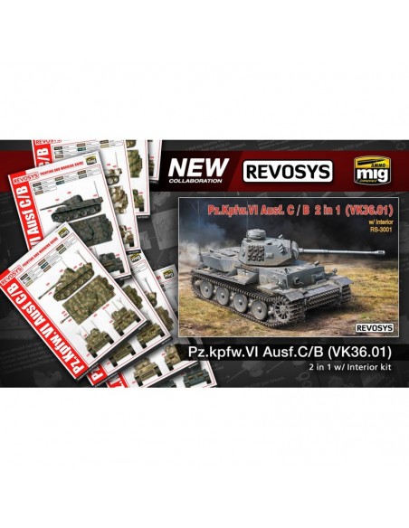 Pz.Kpfw.VI Ausf C/ B(VK36.01) con Interior Completo (2 en 1)