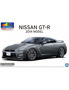 Nissan R35 GT-R '14 Modelo de plástico gris metal oscuro...