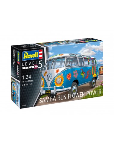 VW T1 Samba Bus Flower Power