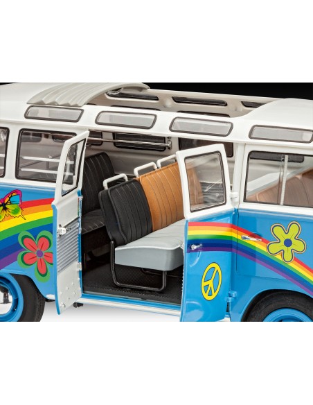 VW T1 Samba Bus Flower Power