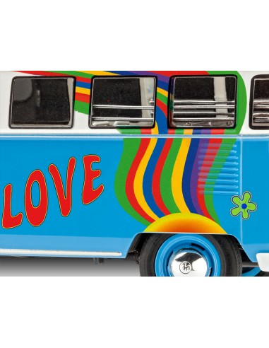 VW T1 Samba Bus Flower Power