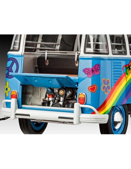 VW T1 Samba Bus Flower Power