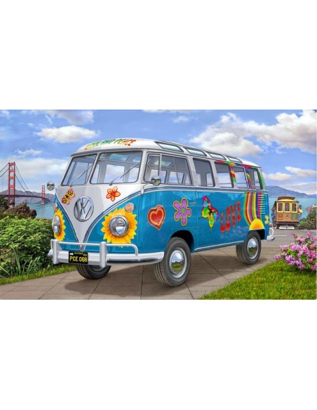 VW T1 Samba Bus Flower Power