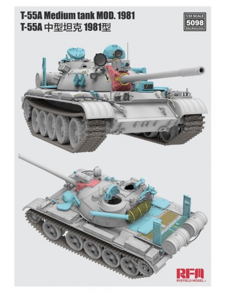 T-55A Medium Tank Mod. 1981 (With Workable Track Links)