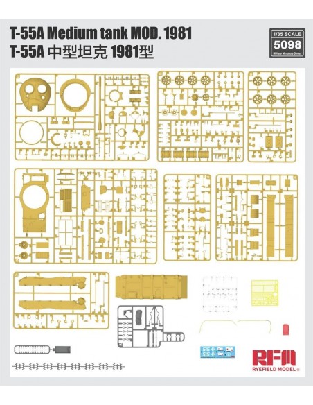 T-55A Medium Tank Mod. 1981 (With Workable Track Links)