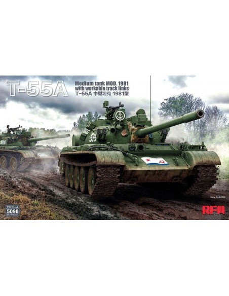 T-55A Medium Tank Mod. 1981 (With Workable Track Links)