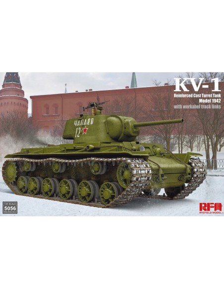 KV-1 Reinforced Cast Turret Tank Model 1942 (With Workable Track Links)