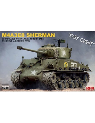 M4A3E8 Sherman w/workable track links and torsion bars