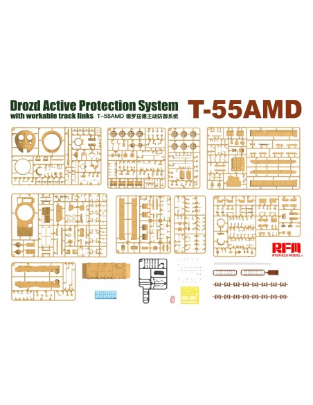 T-55AMD Drozd Active Protection System (With Workable Track Links)