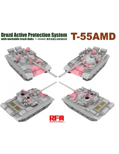 T-55AMD Drozd Active Protection System (With...